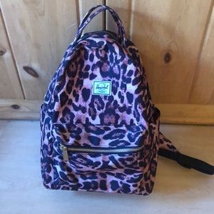 Herschel leopard backpack